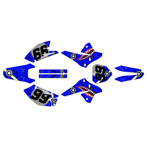 suzuki drz125 graphics kit 2008-2026 predator series blue