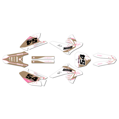 suzuki drz125 graphics kit 2008-2026 sakura series tan