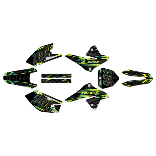suzuki drz125 graphics kit 2008-2026 twitch series lime