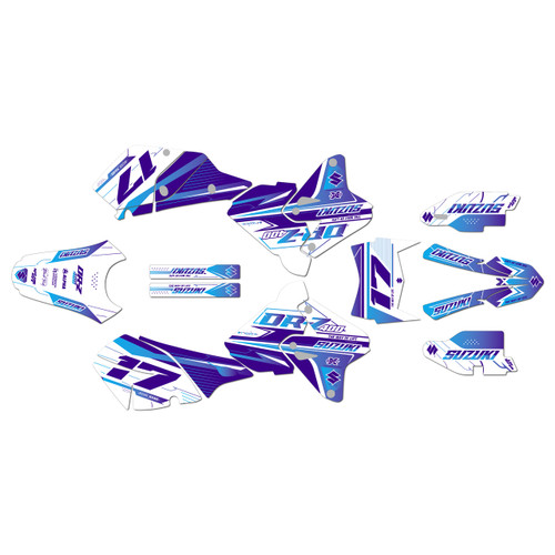 suzuki drz400 graphics kit 2000-2024 axis series purple