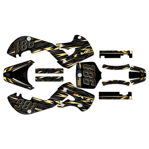 suzuki drz110 graphics kit 2000-2009 twitch series gold