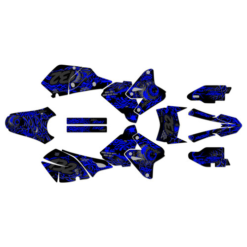 suzuki drz400 graphics kit 2000-2024 core series blue-shift
