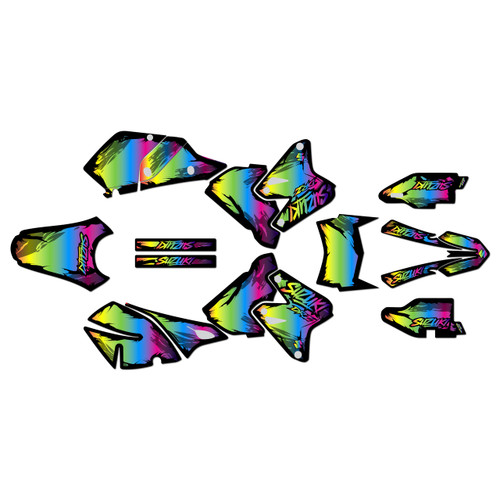 suzuki drz400 graphics kit 2000-2024 ember series rainbow