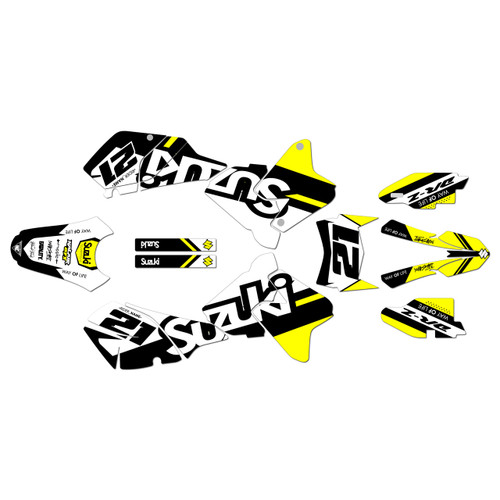 suzuki drz400 graphics kit 2000-2024 enigma series yellow
