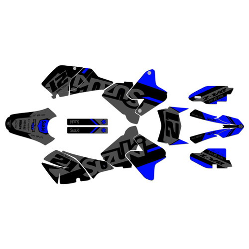 suzuki drz400 graphics kit 2000-2024 enigma series blue-shift