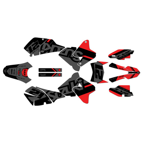 suzuki drz400 graphics kit 2000-2024 enigma series red-shift