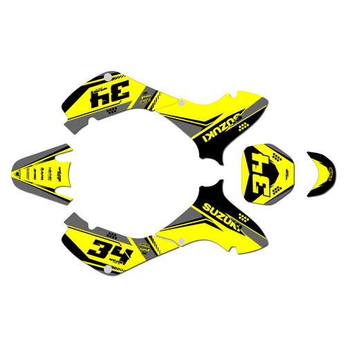 suzuki jr80 graphics kit 2001-2015 icon series yellow-shift