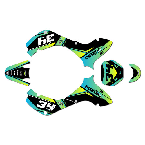 suzuki jr80 graphics kit 2001-2015 icon series lime