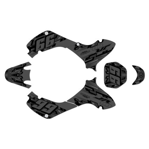 suzuki jr80 graphics kit 2001-2015 incision series smoke