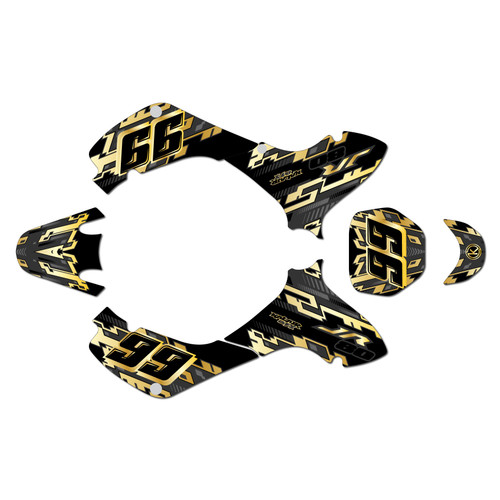 suzuki jr80 graphics kit 2001-2015 incision series gold