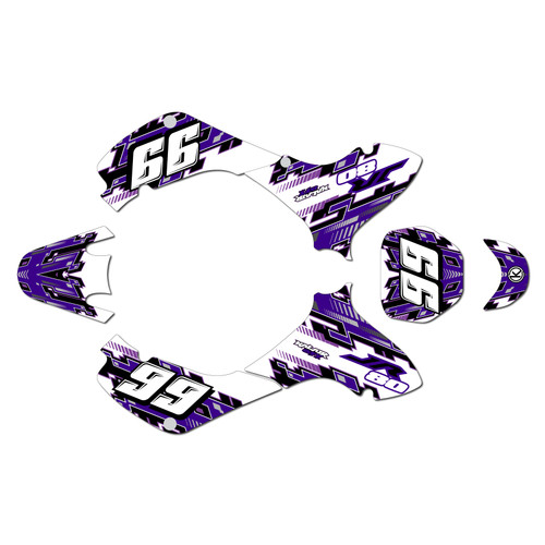 suzuki jr80 graphics kit 2001-2015 incision series purple