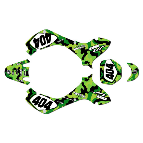 suzuki jr80 graphics kit 2001-2015 invasion series green