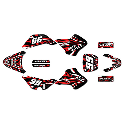 suzuki jr50 graphics kit 2000-2006 prime series red