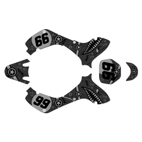 suzuki jr80 graphics kit 2001-2015 predator series smoke