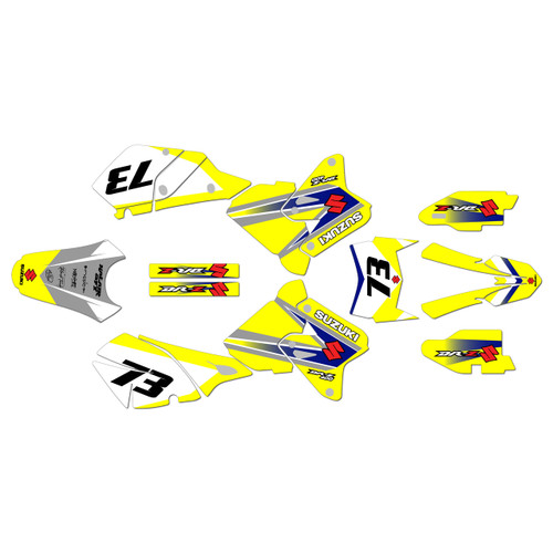 suzuki drz400 graphics kit 2000-2024 factory series yellow