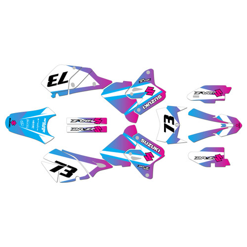 suzuki drz400 graphics kit 2000-2024 factory series magenta