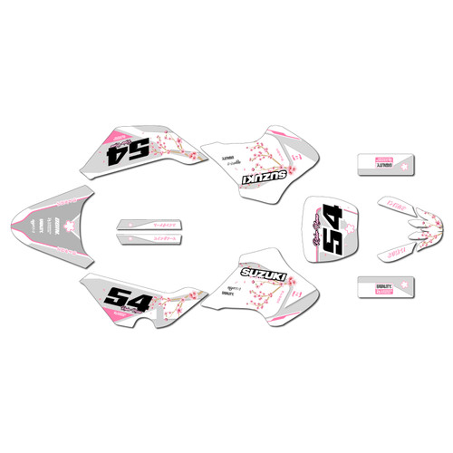 suzuki jr50 graphics kit 2000-2006 sakura series pink