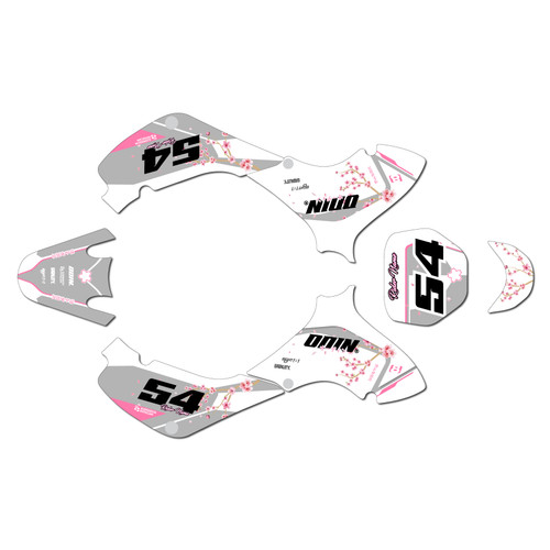 suzuki jr80 graphics kit 2001-2015 sakura series pink