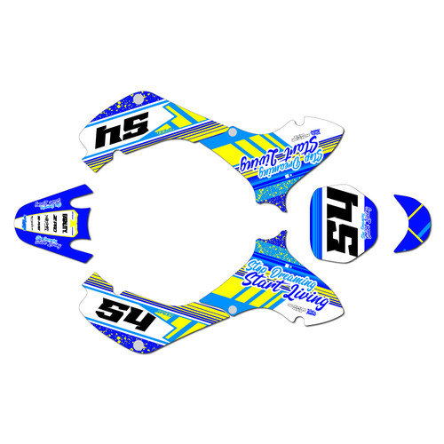 suzuki jr80 graphics kit 2001-2015 split series blue