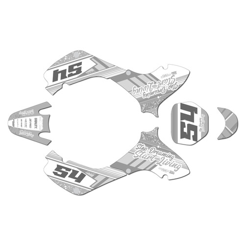 suzuki jr80 graphics kit 2001-2015 split series white