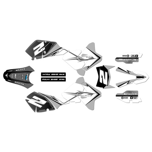 suzuki drz400 graphics kit 2000-2024 faze series white
