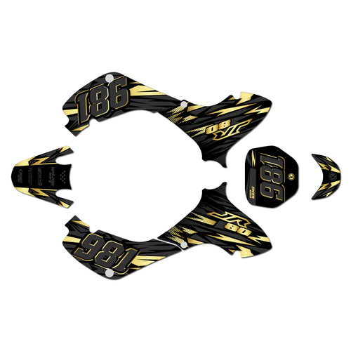 suzuki jr80 graphics kit 2001-2015 twitch series gold