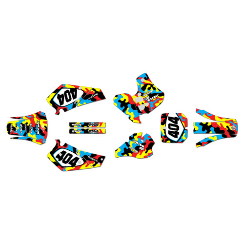 suzuki rm80 graphics kit 2000-2001 invasion series krazy