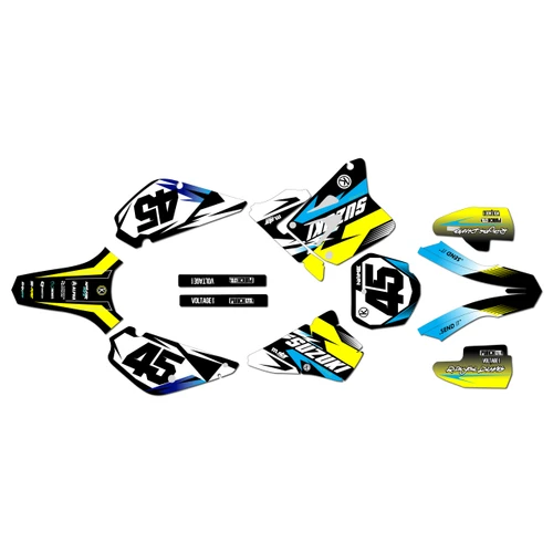 suzuki rm85u graphics kit all years division series cyan