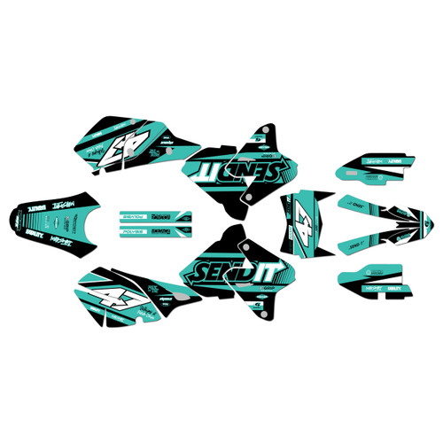 suzuki drz400 graphics kit 2000-2024 fresh series teal