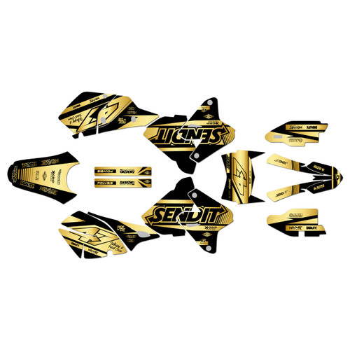 suzuki drz400 graphics kit 2000-2024 fresh series gold
