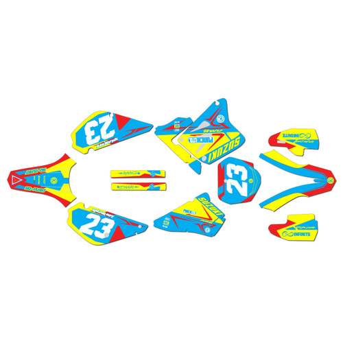 suzuki rm80u graphics kit all years evader series krazy