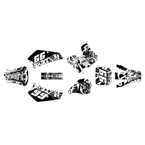 suzuki rm80 graphics kit 2000-2001 revolt series white