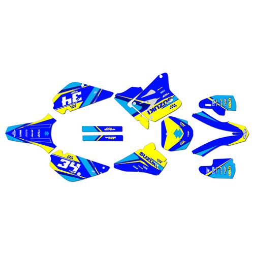 suzuki rm80u graphics kit all years icon series blue