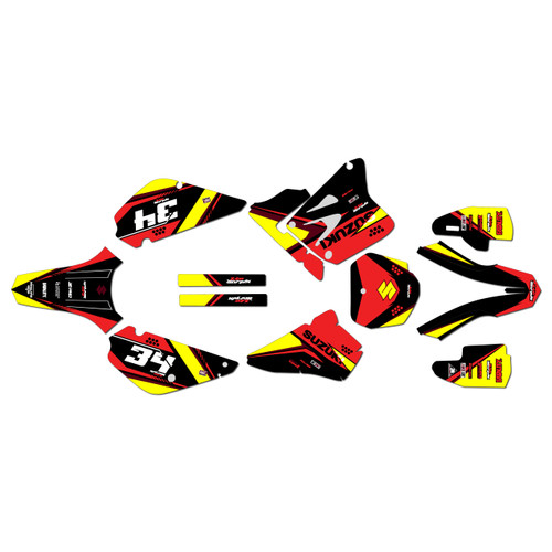 suzuki rm80u graphics kit all years icon series red