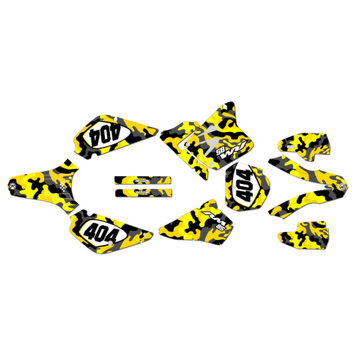 suzuki rm85u graphics kit all years invasion series yellow