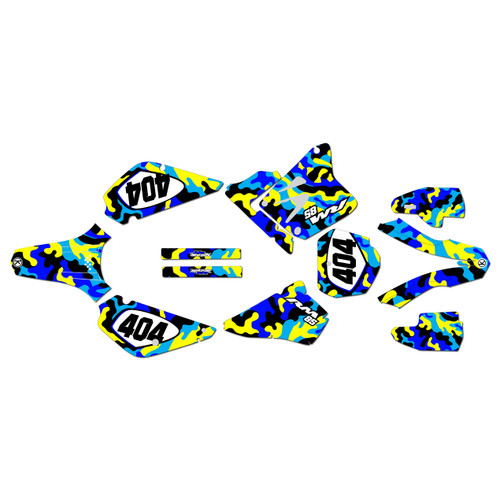 suzuki rm80u graphics kit all years invasion series blue-yellow