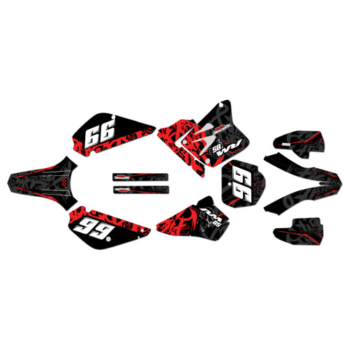 suzuki rm85u graphics kit all years revolt series red