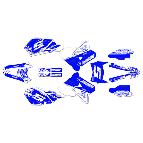 suzuki drz400 graphics kit 2000-2024 night-city series blue-shift