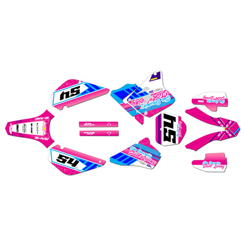 suzuki rm80u graphics kit all years split series pink