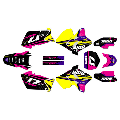 suzuki rm125 graphics kit 2001-2012 axis series purple
