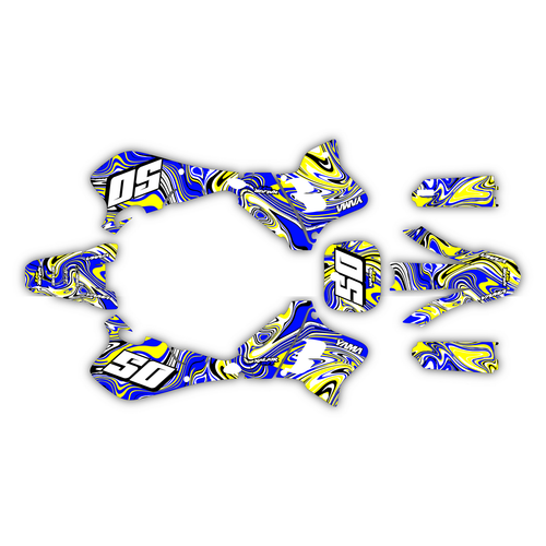 Graphics Kit for Yamaha YZ125 (1993-1995) Snagged Series