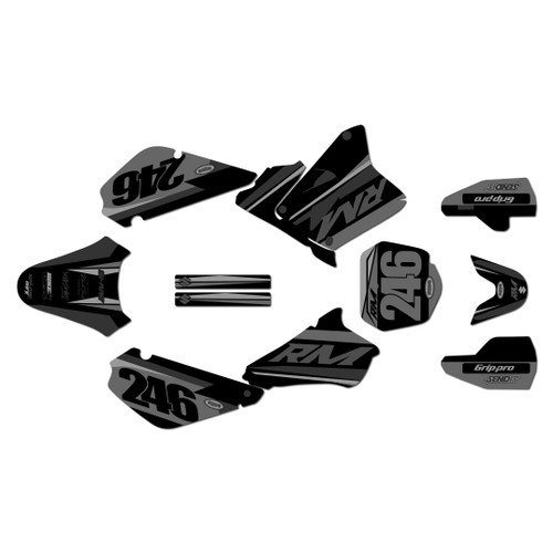 suzuki rm85 graphics kit 2001-2026 factory series smoke