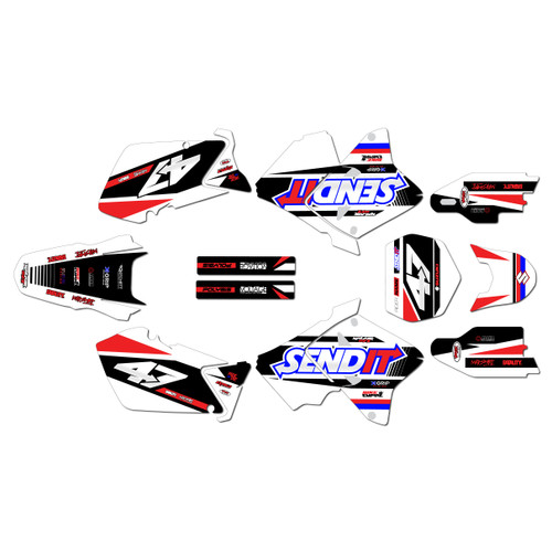 suzuki rm125 graphics kit 2001-2012 fresh series red