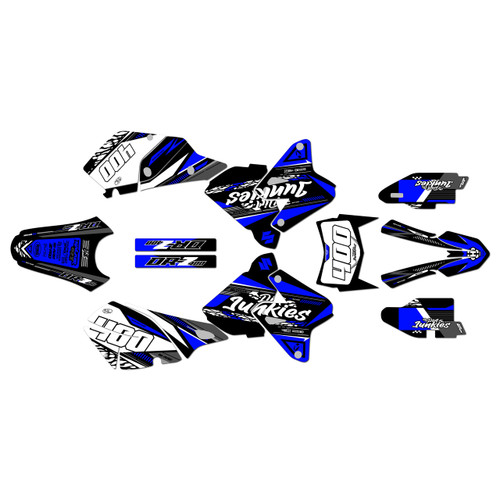 suzuki drz400 graphics kit 2000-2024 rugged series blue