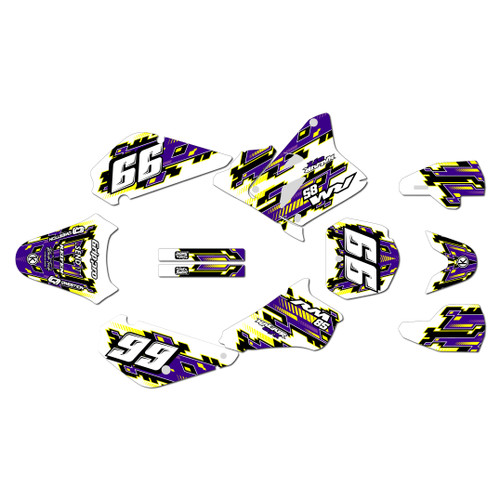 suzuki rm85 graphics kit 2001-2026 incision series purple