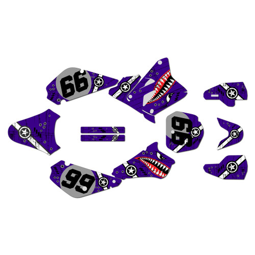 suzuki rm85 graphics kit 2001-2026 predator series purple