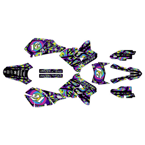 suzuki drz400 graphics kit 2000-2024 shatter series rainbow