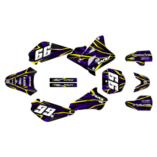 suzuki rm85 graphics kit 2001-2026 prime series purple