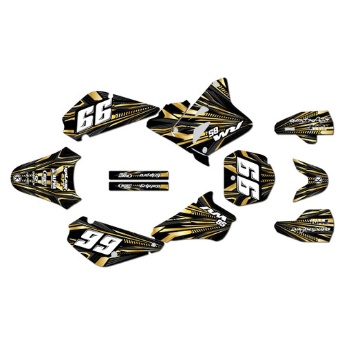 suzuki rm85 graphics kit 2001-2026 prime series gold