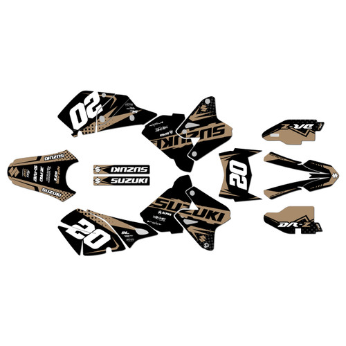 suzuki drz400 graphics kit 2000-2024 spear series tan